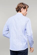 Checked-Long-Sleeve-Blue-Shirt-Wessi-3