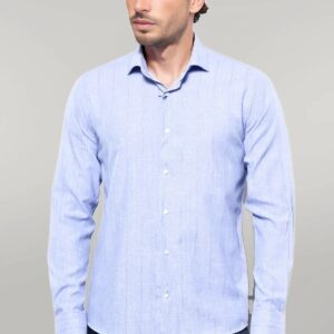 Checked Long Sleeve Blue Shirt | Wessi