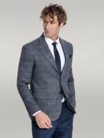 Checked-Navy-Blue-Men-Blazer-Wessi-3