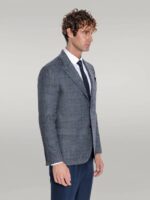 Checked-Navy-Blue-Men-Blazer-Wessi-4