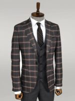 Checked-Patterned-Black-Slim-Fit-Suit-Wessi-3