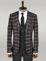 Checked-Patterned-Black-Slim-Fit-Suit-Wessi-5