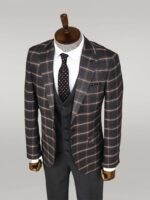Checked-Patterned-Black-Slim-Fit-Suit-Wessi-6