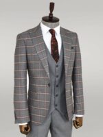 Checked-Patterned-Grey-Slim-Fit-Suit-Wessi-6