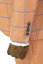 Checked-Patterned-Slim-Fit-Orange-Men-Suit-Wessi-2