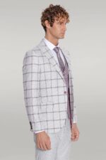 Checked-Patterned-Vested-Light-Grey-Men-Suit-Wessi-4