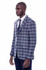 Checked-Peak-Lapel-Slim-Fit-Blue-Men-Blazer-Wessi-8