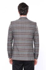 Checked-Slim-Fit-Brown-Men-Blazer-Wessi-3