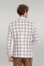 Checked-Slim-Fit-Brown-Men-Suit-Wessi-3