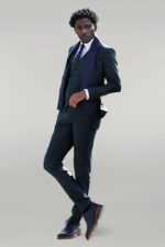 Checked-Slim-Fit-Green-Men-Suit-Wessi-3