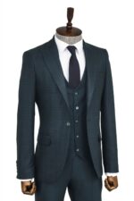 Checked-Slim-Fit-Green-Men-Suit-Wessi-8