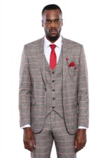 Checked-Slim-Fit-Grey-Men-Blazer-Wessi-2