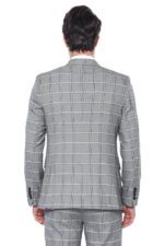 Checked-Slim-Fit-Grey-Men-Blazer-Wessi-3