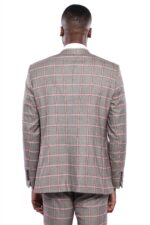 Checked-Slim-Fit-Grey-Men-Blazer-Wessi-3