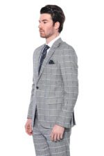 Checked-Slim-Fit-Grey-Men-Blazer-Wessi-6