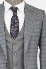 Checked-Slim-Fit-Grey-Men-Suit-Wessi-1