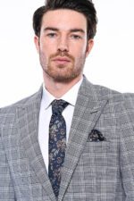 Checked-Slim-Fit-Grey-Mens-Blazer-Wessi-1