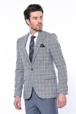 Checked-Slim-Fit-Grey-Mens-Blazer-Wessi-2