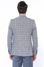 Checked-Slim-Fit-Grey-Mens-Blazer-Wessi-3