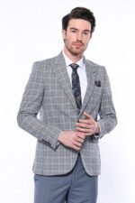 Checked-Slim-Fit-Grey-Mens-Blazer-Wessi-5