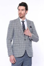 Checked-Slim-Fit-Grey-Mens-Blazer-Wessi-7
