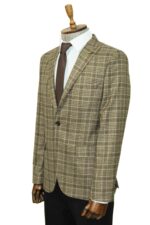 Checked-Slim-Fit-Light-Brown-Men-Blazer-Wessi-6