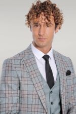 Checked-Slim-Fit-Light-Green-Men-Suit-Wessi-2
