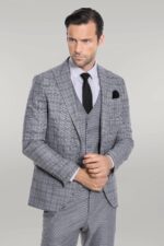 Checked-Slim-Fit-Light-Grey-Men-Suit-Wessi-3