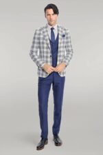 Checked-Slim-Fit-Navy-Blue-Men-Suit-Wessi-1