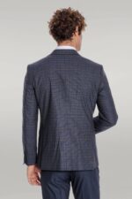 Checked-Slim-Fit-Navy-Blue-Men-Suit-Wessi-3