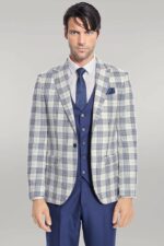 Checked-Slim-Fit-Navy-Blue-Men-Suit-Wessi-5
