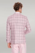 Checked-Slim-Fit-Pink-Men-Suit-Wessi-3