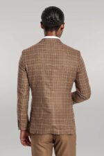 Checked-Slim-Fit-Tan-Men-Suit-Wessi-3