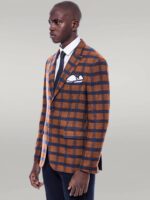 Checked-Tawny-Slim-Fit-Blazer-Wessi-2