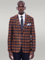 Checked-Tawny-Slim-Fit-Blazer-Wessi-5
