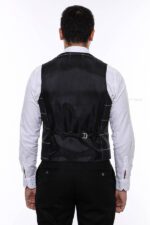 Checked-V-Neck-Anthracite-Men-Vest-Wessi-5