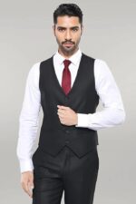 Checked-Vested-Black-Suit-Wessi-5