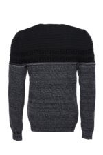 Chest-Patterned-Circle-Neck-Grey-Men-Knitwear-Wessi-1