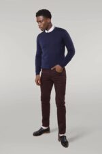 Circle-Collar-Navy-Blue-Sweater-Wessi-1