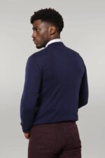 Circle-Collar-Navy-Blue-Sweater-Wessi-3