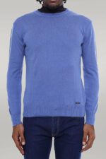 Circle Neck Blue Knitwear