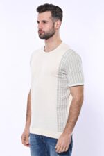 Circle-Neck-Patterned-Cream-Knitted-T-Shirt-Wessi-3
