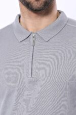 Circle-Neck-Patterned-Grey-Knitted-T-Shirt-Wessi-1