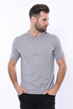 Circle-Neck-Patterned-Grey-Knitted-T-Shirt-Wessi-3
