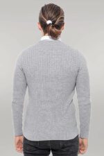 Circle-Neck-Patterned-Light-Grey-Men-Knitwear-Wessi-5