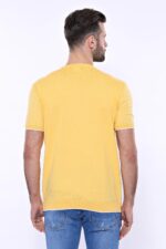 Circle-Neck-Patterned-Yellow-Knitted-T-Shirt-Wessi-4