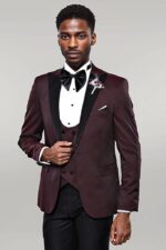 Claret Red Men's Tuxedo