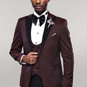 Claret Red Men's Tuxedo | Wessi