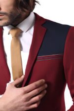 Collar-Embroidery-Combed-Burgundy-Men-Jacket-Wessi-1