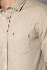 Cotton-Long-Sleeves-Beige-Men-Shirt-Wessi-1